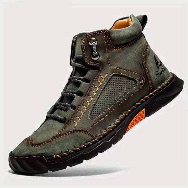 Zapatillas de moda de cuero casual para hombres Botas chukka chukka mocasines hechas a mano con botas de vestir para caminar zapatillas