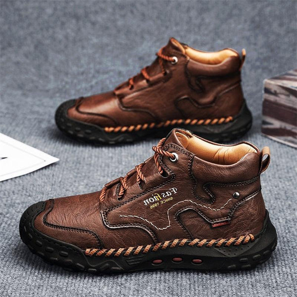 kaegreel handmade leather shoes boots 31563 dark brown