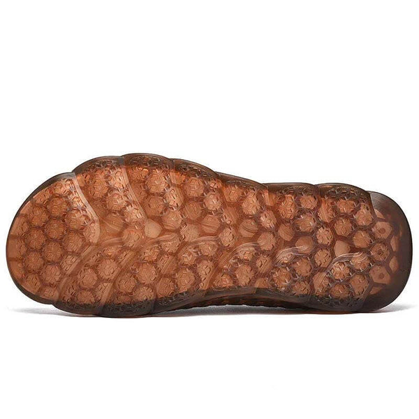 Hombres Sandalias de costura a mano Mole transpirable Soft Sole Zapatos casuales