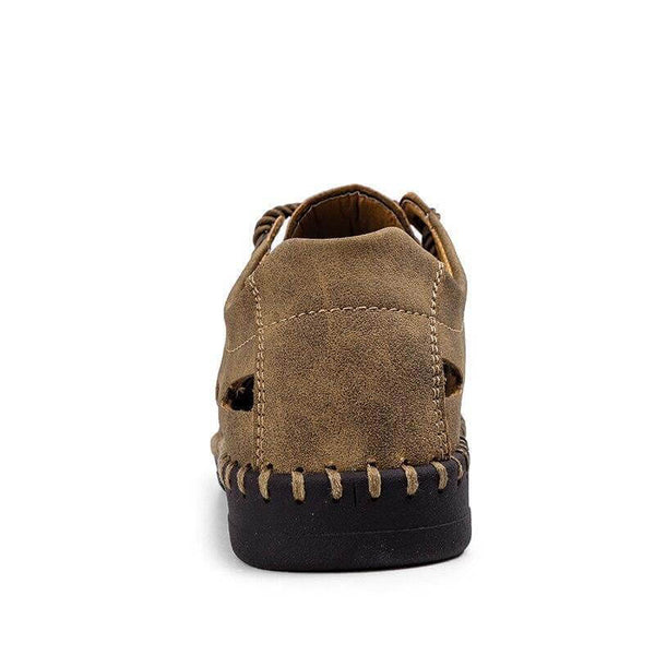 Hombres zapatos casuales sandalias hechas a mano hombres transpirables zapatos de marca de lujo mocasines de cuero de cuero mocasins