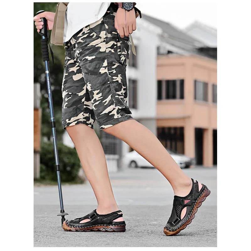 Summer shoes breathable soft leather sandals beach shoes