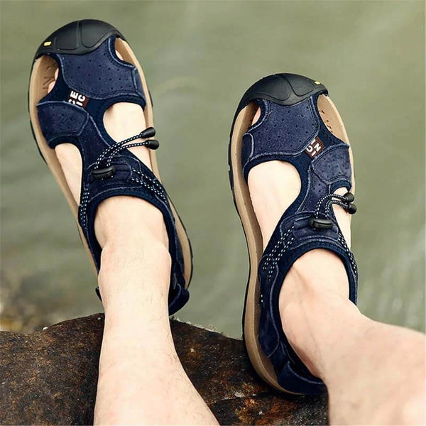 Sandalias de cuero de cuero Zapatos de senderismo