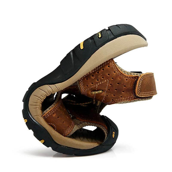 Sandalias de cuero de cuero Zapatos de senderismo