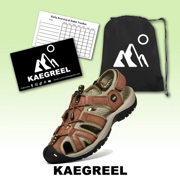 kaegreel handmade leather shoes sandals slippers 31337 brown