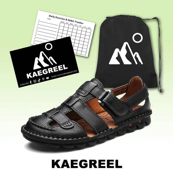 High quality cow leather sandals summer outdoor handmade men sandals fashion comfortable men beach leather shoes