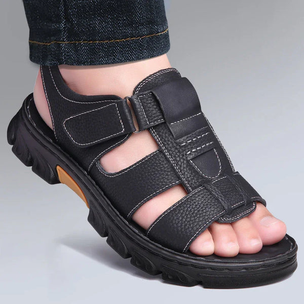 kaegreel handmade leather shoes sandals slippers 31565 black