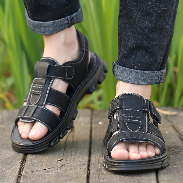 kaegreel handmade leather shoes sandals slippers 31565 black
