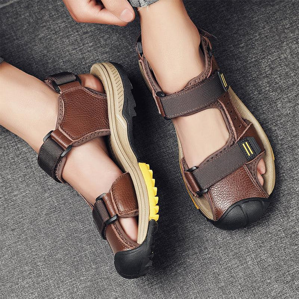 kaegreel handmade leather shoes sandals slippers 31566 brown
