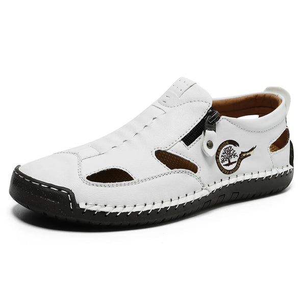kaegreel handmade leather shoes sandals slippers 31568 white