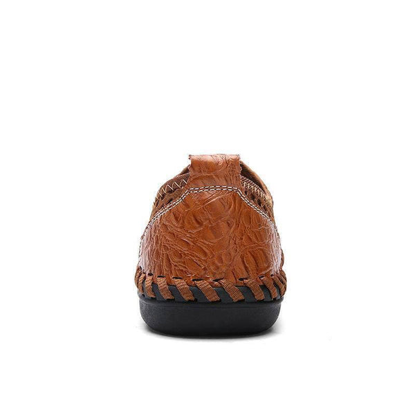 Kaegreel Hombre Costura Honeycomb Malla de malla Mocasines suaves transpirable Zapatos casuales al aire libre