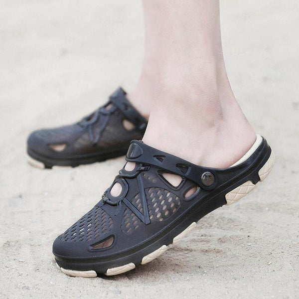 Kaegreel Men's Hollow Out Breathable Light Weight Beach Casual Sandals