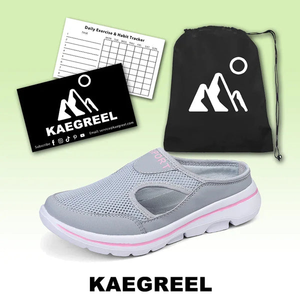 kaegreel knit shoes 31537 light grey pink