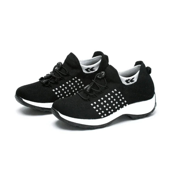 kaegreel knit shoes 31539 black and white