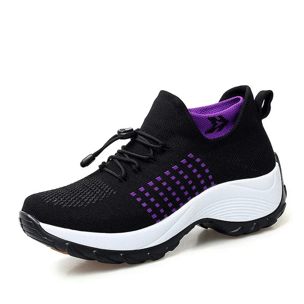 kaegreel knit shoes 31539 dark purple