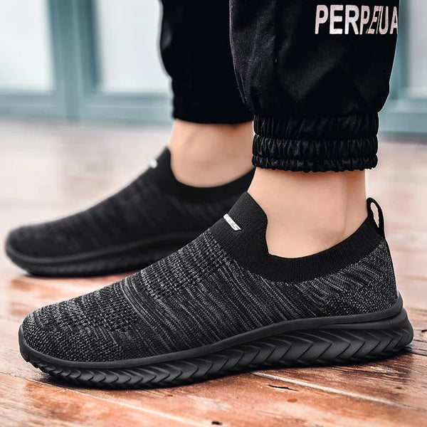 kaegreel knit shoes 31556 black and gray