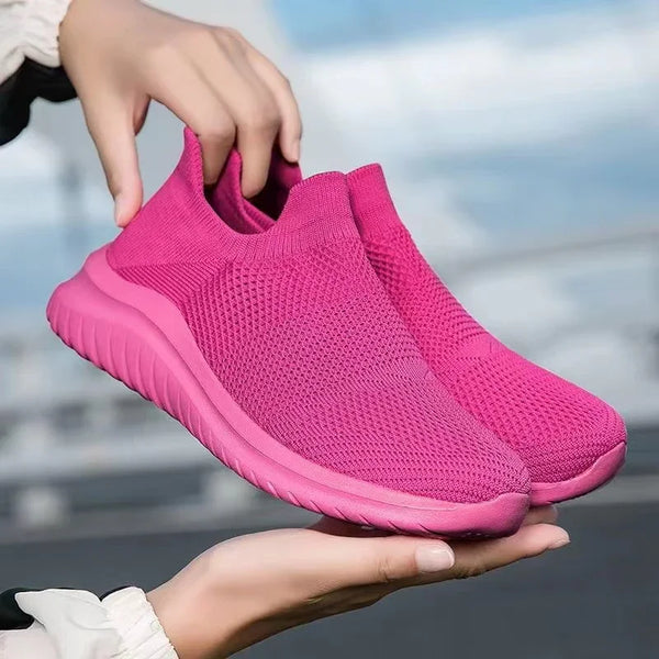 kaegreel knit shoes 31572 sexy pink