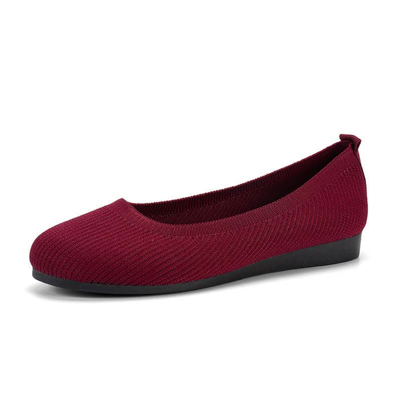 Women Spring Round Toe Flat Single Shoes Moccasins Sports Casual Shoes