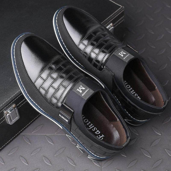 Cuero genuino de Cuero de Kaegreel Detalle Non Slip Sole Sole Sole Zapatos casuales