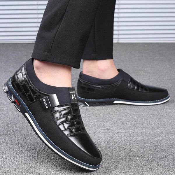 Cuero genuino de Cuero de Kaegreel Detalle Non Slip Sole Sole Sole Zapatos casuales