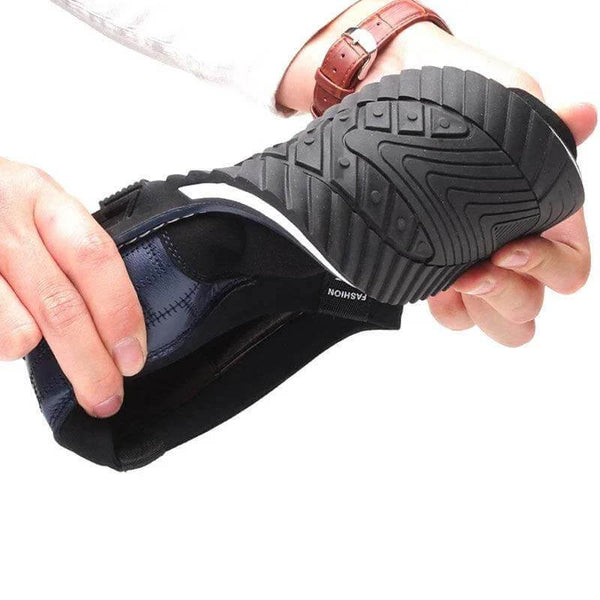 Cuero genuino de Cuero de Kaegreel Detalle Non Slip Sole Sole Sole Zapatos casuales