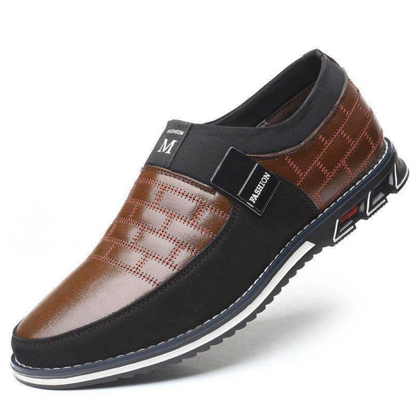 Cuero genuino de Cuero de Kaegreel Detalle Non Slip Sole Sole Sole Zapatos casuales
