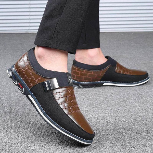 Cuero genuino de Cuero de Kaegreel Detalle Non Slip Sole Sole Sole Zapatos casuales