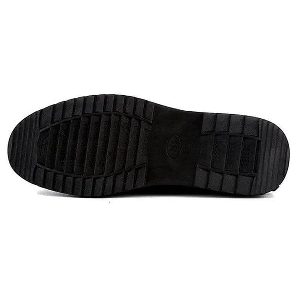 Zapatos casuales de cuero retro de gran tamaño con suela suave para hombres