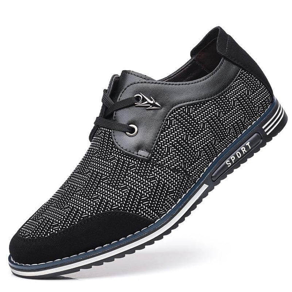 Kaegreel Men Special Leede Splace Lace Up Soft Business Casual Zapatos