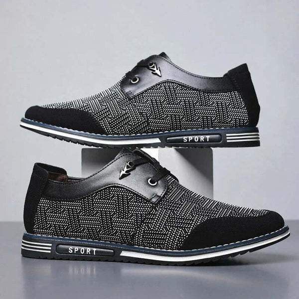 Kaegreel Men Special Leede Splace Lace Up Soft Business Casual Zapatos