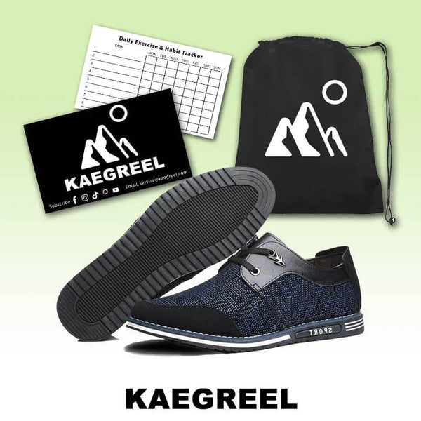 Kaegreel Men Special Leede Splace Lace Up Soft Business Casual Zapatos