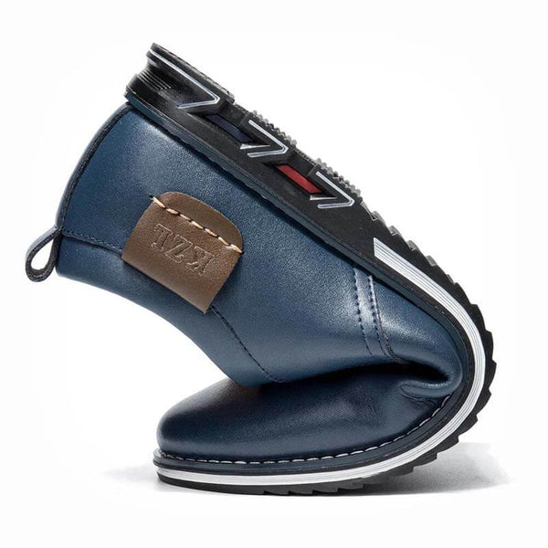 Zapatos casuales para hombres de color puro de color microfibra zapatos de conducción de ocio sin deslizamiento