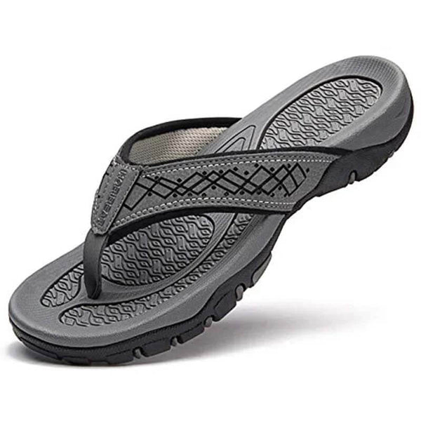 Men Sandals Leather Sport Flip Flops Comfort Casual Outdoor