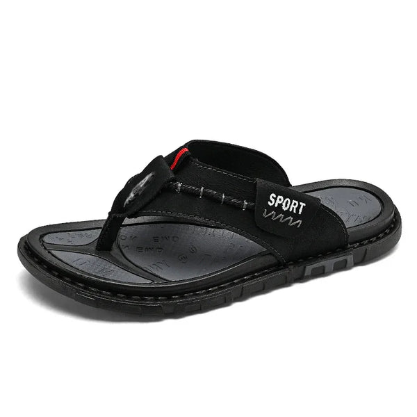kaegreel leather sandals slippers 31567 black