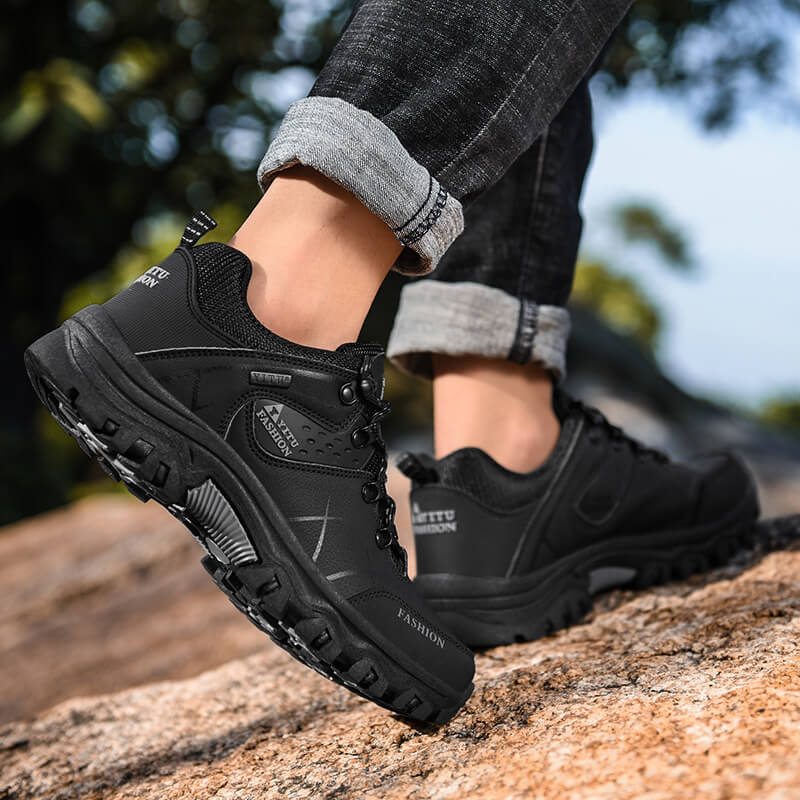 Kaegreel maschile da esterno non slittamento in peluche scarpe da trekking
