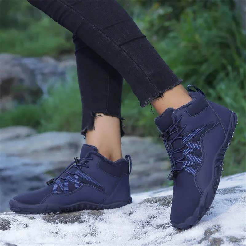 Scarpe a piedi nudi femminile scarpe da neve in velluto unisex a cinque dita scarpe da neve unisex con stivali da terra antiski resistenti