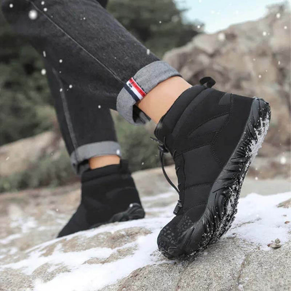 Zapatos de senderos para hombres de invierno para hombres zapatos de senderos para correr calientes zapatillas de nieve con unisex para al aire libre botas de invierno sin deslizamiento