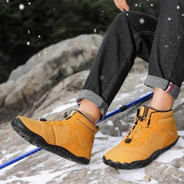 Zapatos de senderos para hombres de invierno para hombres zapatos de senderos para correr calientes zapatillas de nieve con unisex para al aire libre botas de invierno sin deslizamiento