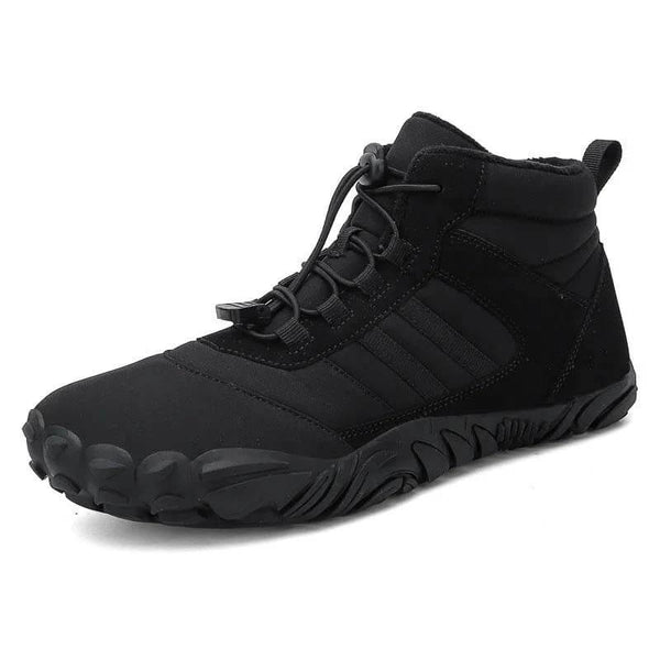 Zapatos descalzos para mujeres zapatillas de senderos impermeables de invierno calientes zapatos de invierno de invierno botas de nieve unisex al aire libre botas de invierno sin deslizamiento