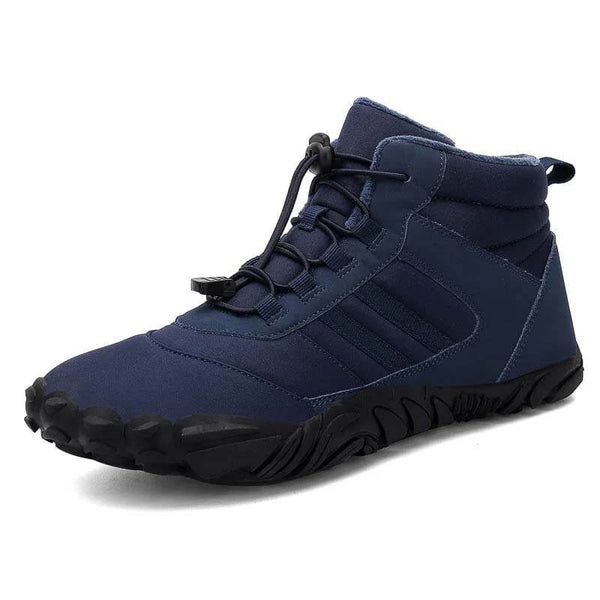 Zapatos descalzos para mujeres zapatillas de senderos impermeables de invierno calientes zapatos de invierno de invierno botas de nieve unisex al aire libre botas de invierno sin deslizamiento