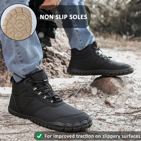 kaegreel winter barefoot shoes snow boots 31489 black