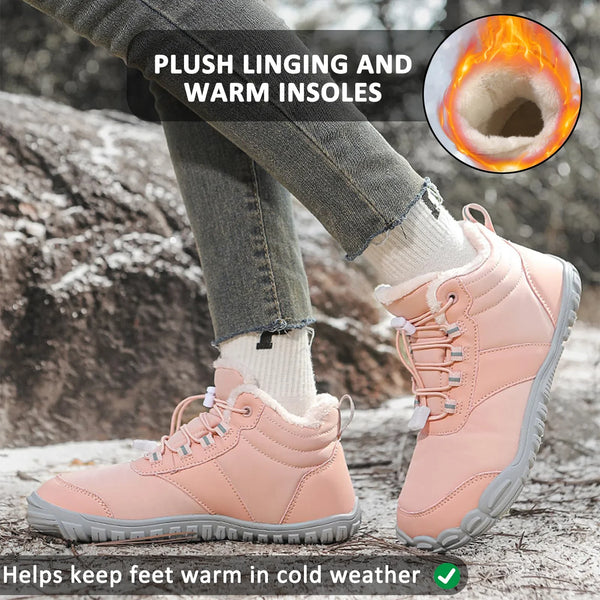 kaegreel winter barefoot shoes snow boots 31489 pink
