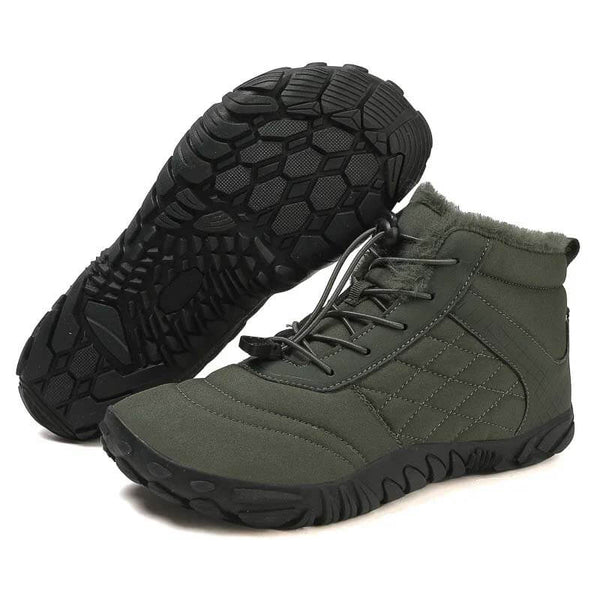 Servicio de senderismo Botas de desgaste de corte mediano cálido al aire libre sin deslizamiento e impermeable Invierno descalzo (unisex)