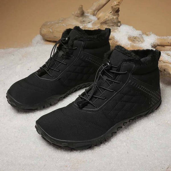 Servicio de senderismo Botas de desgaste de corte mediano cálido al aire libre sin deslizamiento e impermeable Invierno descalzo (unisex)