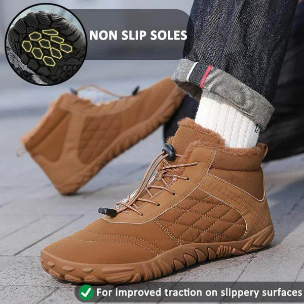 Servicio de senderismo Botas de desgaste de corte mediano cálido al aire libre sin deslizamiento e impermeable Invierno descalzo (unisex)