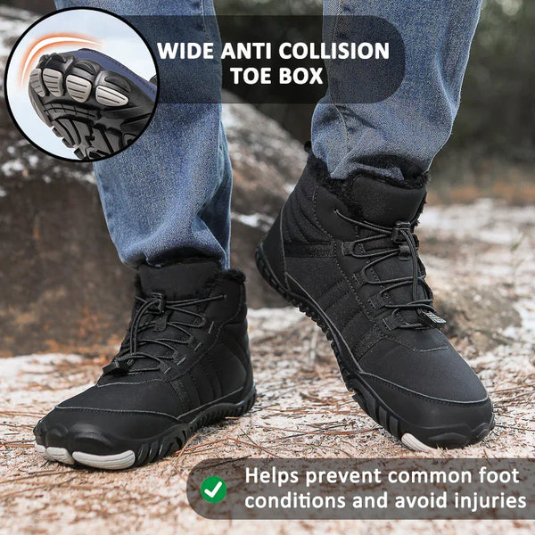 kaegreel winter barefoot shoes snow boots 31491 black