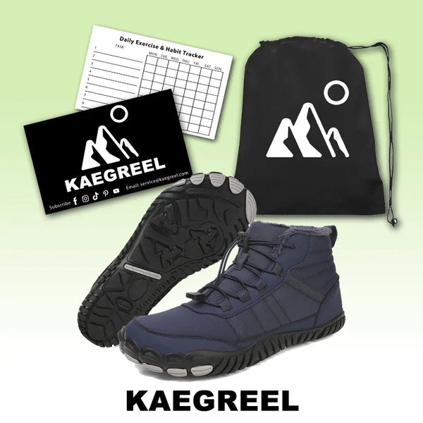 kaegreel winter barefoot shoes snow boots 31491 dark blue