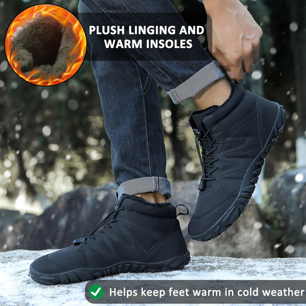 kaegreel winter barefoot shoes snow boots 31492 black