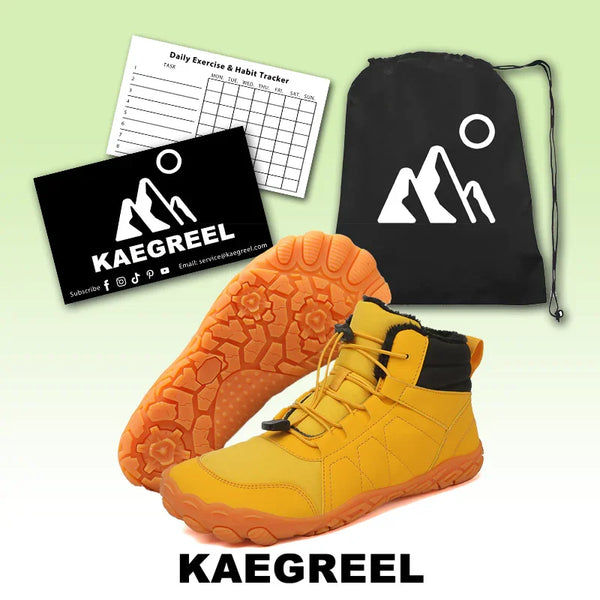 kaegreel winter barefoot shoes snow boots 31494 yellow
