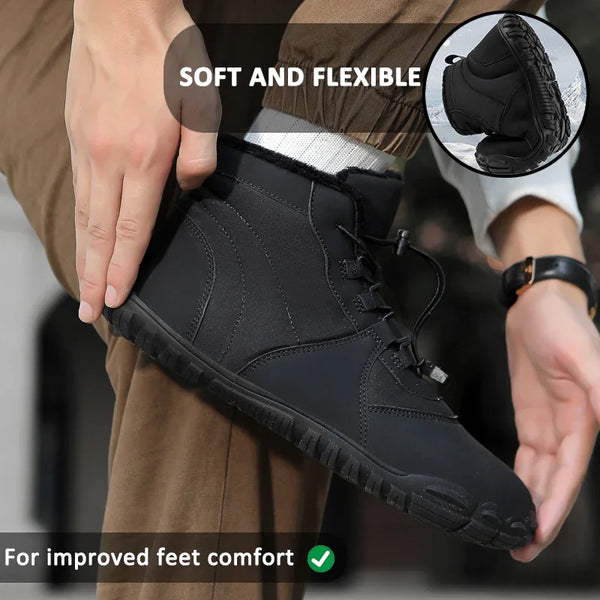 kaegreel winter barefoot shoes snow boots 31495 black