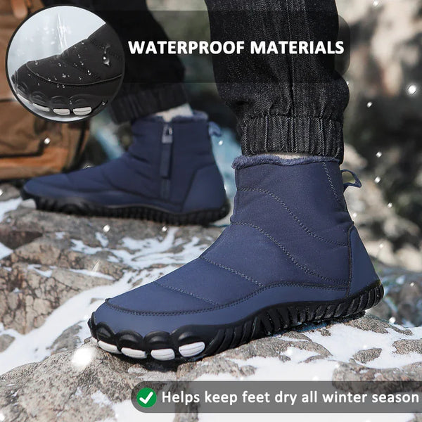 kaegreel winter barefoot shoes snow boots 31497 dark blue